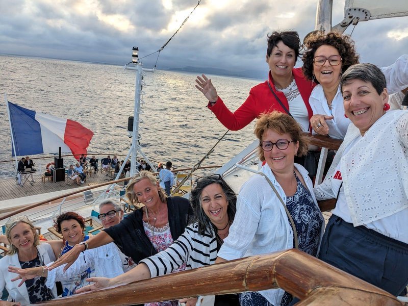 Ambassadrices du sourire en croisière ligure
